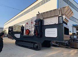 履帶移動破碎機廠家推出建筑垃圾處理設備江蘇現(xiàn)場圍觀