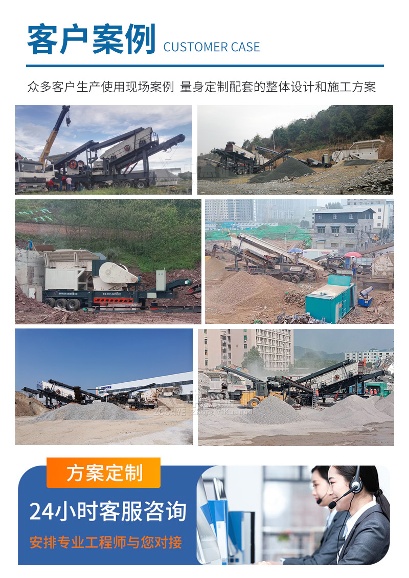 中意礦機(jī)移動(dòng)破碎機(jī)客戶(hù)現(xiàn)場(chǎng)